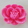 Resin Cabochons, No Hole Headwear & Costume Accessory, Flower 24x21mm, Sold by Bag