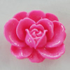 Resin Cabochons, No Hole Headwear & Costume Accessory, Flower 24x21mm, Sold by Bag