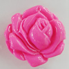 Resin Cabochons, No Hole Headwear & Costume Accessory, Flower 26mm, Sold by Bag