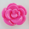 Resin Cabochons, No Hole Headwear & Costume Accessory, Flower 26x23mm, Sold by Bag