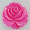 Resin Cabochons, No Hole Headwear & Costume Accessory, Flower 28mm, Sold by Bag