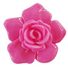 Resin Cabochons, No Hole Headwear & Costume Accessory, Flower 29mm, Sold by Bag