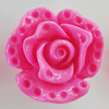 Resin Cabochons Setting, No Hole Headwear & Costume Accessory, Flower 26mm, Sold by Bag