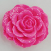 Resin Cabochons, No Hole Headwear & Costume Accessory, Flower 32x30mm, Sold by Bag