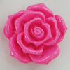 Resin Cabochons, No Hole Headwear & Costume Accessory, Flower 37x35mm, Sold by Bag