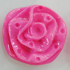 Resin Cabochons Setting, No Hole Headwear & Costume Accessory, Flower 39x37mm, Sold by Bag