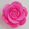 Resin Cabochons, No Hole Headwear & Costume Accessory, Flower 40mm, Sold by Bag