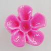 Resin Cabochons, No Hole Headwear & Costume Accessory, Flower 12mm, Sold by Bag