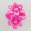 Resin Cabochons, No Hole Headwear & Costume Accessory, Flower 18x14mm, Sold by Bag