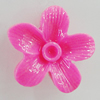 Resin Cabochons, No Hole Headwear & Costume Accessory, Flower 16mm, Sold by Bag