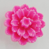 Resin Cabochons, No Hole Headwear & Costume Accessory, Flower 15mm, Sold by Bag