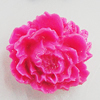 Resin Cabochons, No Hole Headwear & Costume Accessory, Flower 16mm, Sold by Bag