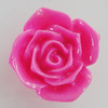 Resin Cabochons, No Hole Headwear & Costume Accessory, Flower 20x18mm, Sold by Bag