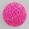 Resin Cabochons, No Hole Headwear & Costume Accessory, Flower 19mm, Sold by Bag