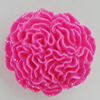 Resin Cabochons, No Hole Headwear & Costume Accessory, Flower 24mm, Sold by Bag