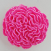 Resin Cabochons, No Hole Headwear & Costume Accessory, Flower 24mm, Sold by Bag