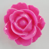 Resin Cabochons, No Hole Headwear & Costume Accessory, Flower 26x25mm, Sold by Bag