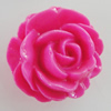 Resin Cabochons, No Hole Headwear & Costume Accessory, Flower 24mm, Sold by Bag