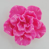 Resin Cabochons, No Hole Headwear & Costume Accessory, Flower 33mm, Sold by Bag