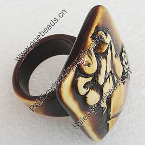 Resin Rings, Square 30mm, Sold by Box