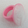 Resin Rings, Flat Oval 36x29mm, Sold by Box