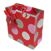 Gift Shopping Bag, Material:Paper, Size: about 30cm wide, 27cm high, 12cm bottom wide, Sold by Box