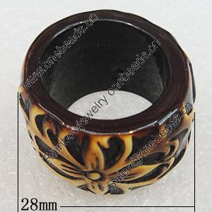 Resin Rings, 28mm, Sold by Box