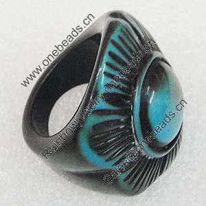 Resin Rings, Flower 31x31mm, Sold by Box