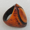 Resin Rings, Horse Eye 37x25mm, Sold by Box