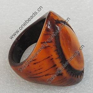 Resin Rings, Horse Eye 37x25mm, Sold by Box