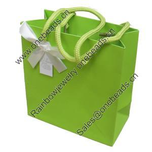 Gift Shopping Bag, Material:Paper, Size: about 13cm wide, 15cm high, 7cm bottom wide, Sold by Box