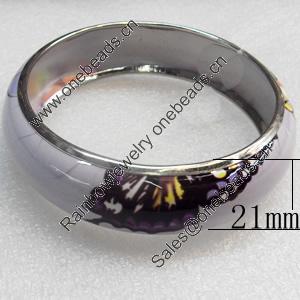 Iron Bracelet, width:21mm, Inner diameter:70mm, Outside diameter:83mm, Sold by Dozen