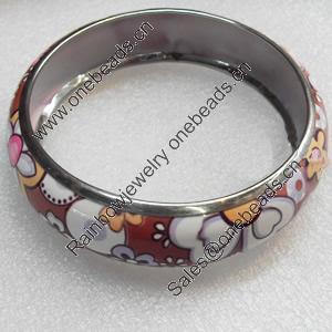 Iron Bracelet, width:21mm, Inner diameter:70mm, Outside diameter:83mm, Sold by Dozen