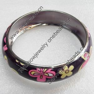 Iron Bracelet, width:21mm, Inner diameter:70mm, Outside diameter:83mm, Sold by Dozen