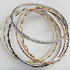 Iron Bracelet, width:2-5mm, Inner diameter:68mm, Outside diameter:72mm, Sold by Dozen