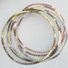 Iron Bracelet, width:2mm, Inner diameter:65mm, Outside diameter:72mm, Sold by Dozen