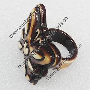 Resin Rings, Butterfly 33x33mm, Sold by Box