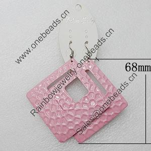 Iron Earrings, Diamond 68mm, Sold by Group