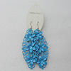 Iron Earrings, 81x35mm, Sold by Group