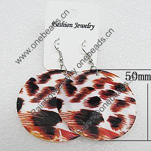 Shell Earrings, Flat Round 50mm, Sold by Group