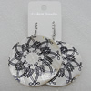 Shell Earrings, Flat Round 50mm, Sold by Group