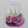 Shell Earrings, Flat Round 50mm, Sold by Group