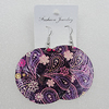 Shell Earrings, Flat Round 50mm, Sold by Group