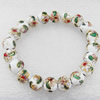 Cloisonne Bracelet, Round, width:10mm, Outside diameter:about 7.1-Inch, Sold by Strand