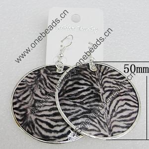 Shell Earrings, Flat Round 50mm, Sold by Group