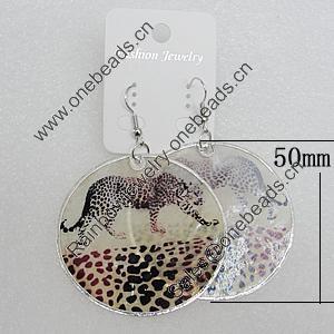 Shell Earrings, Flat Round 50mm, Sold by Group