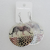 Shell Earrings, Flat Round 50mm, Sold by Group
