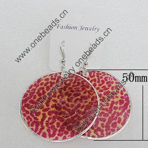 Shell Earrings, Flat Round 50mm, Sold by Group