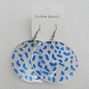 Shell Earrings, Flat Round 50mm, Sold by Group