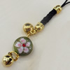 Mobile Decoration, Cloisonne, Length about:3.818-inch, Pendant width about:13mm, Sold by Strand